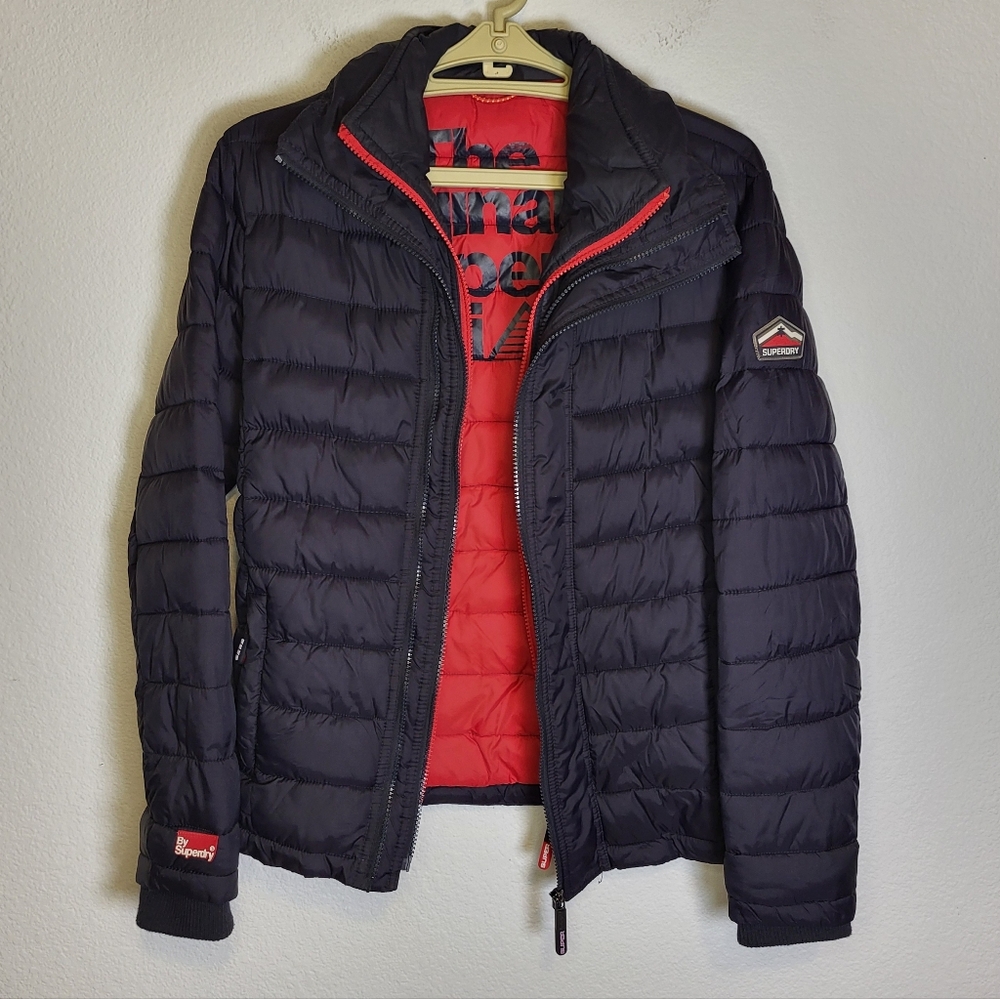 Superdry The Original Fuji Jacket Triple Zip Puffer size Small